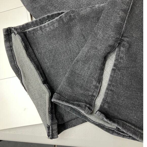 Express Womens Jeans Black Denim Mid Rise Skyscraper Stretch 10 R - Picture 12 of 13